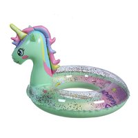 Nouvelles bouées gonflables en PVC double couche pour bébés, anneaux de natation, anneaux en cristal, bouées de flottaison sous les aisselles, fournitures aquatiques, en stock pour fabricants OEM