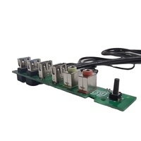 Conectores del Panel Frontal de la Carcasa del Ordenador con USB 2.0/3.0, Audio HD, Botón de Encendido, Material de PVC, Blindaje de Lámina, 12 Meses de Garantía