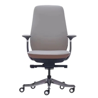 Chaise de bureau ergonomique pivotante moderne à dossier haut, nouveau design, chaise de direction, imperméable, hauteur réglable