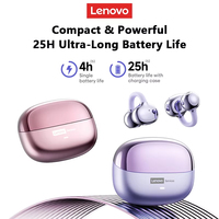 Écouteurs sans fil TWS Lenovo LE302 ENC à réduction de bruit, Bluetooth 6.0, pour le sport, avec clips auriculaires et conduction ouverte