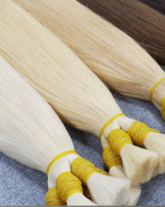 Extensions de cheveux humains vierges vietnamiens 100% Remy Double Drawn Dream Hair DR01 100g, trame double cousue à la machine, blond décoloré, sur mesure - Product Image 5