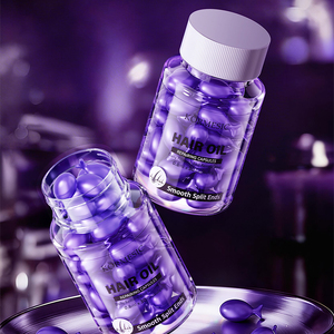 KORMESIC OEMODM 30 Cápsulas de Suero Reparador para el Cabello con Aceite de Argán Orgánico, Etiqueta Privada, Nutritivo, Fragancia Duradera - Product Image 1