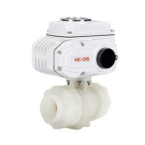 Hc Electric Ball Valve 1 In True Union Plastic Ball Water Oil Gas Control For Water <b>Conservancy</b> - Product Image 1