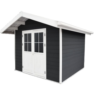 E2833 3M*3M High Performance Home Garden Assemble Metal Tools Storage Shed Green Waterproof Steel Wood
