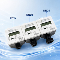 Meter Air Ultrasonik Berulir DN20 3/4" Modbus RS485 LoRaWAN Dengan Modul PCB Pembacaan Jarak Jauh