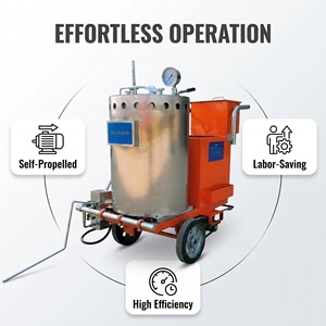 Machine de marquage routier automatique électrique pour peinture thermoplastique - Product Image 1