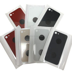 Couvercle de batterie <span class=keywords><strong>noir</strong></span> Design de boîtier en verre arrière pour <span class=keywords><strong>iPhone</strong></span> <span class=keywords><strong>8</strong></span> et <span class=keywords><strong>iPhone</strong></span> <span class=keywords><strong>8</strong></span> plus 8SE Accessoire de téléphone portable arrière à grand trou - Product Image 2