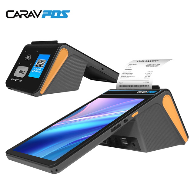 Android 13.0 Dual Screen 8 Inch 4GB+16GB Handheld Pos Systems 58/80mm Printer Nfc Cash Register Epos Machine Terminal