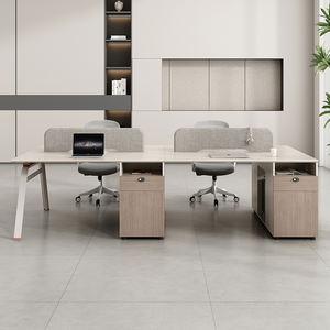 Modularer kubischer Arbeitsplatz Schreibtisch Büroarbeit platz PC Für 2 4 6 Personen Workstation Büromöbel - Product Image 2