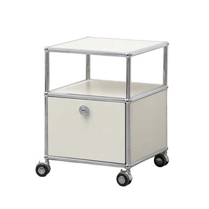 Mesita de Noche Modular de Lujo Ligero de Alta Calidad, Mesa Auxiliar de Acero Inoxidable para el Hogar y Hoteles - Product Image 2