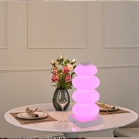 Lampada Atmosfera LED Creativa e Colorata a Forma di Quadrato Magico, Controllo Touch, Alimentazione a Batteria per Decorazione Notturna in Camera da Letto