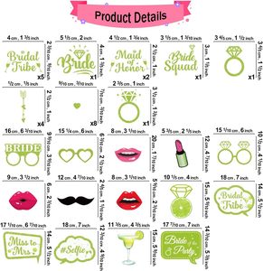 Decorazioni per Addio al Nubilato, Verde e Rosa Rosso |   Perfetto per Margarita, Addio al Nubilato, Festa Nuziale, Matrimonio - Product Image 4