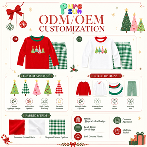 Puresun Trade Assurance - Conjunto de Ropa para Niños con Estampado de Árbol de Navidad, 100% Algodón Suave, Estilo Personalizado - Product Image 4