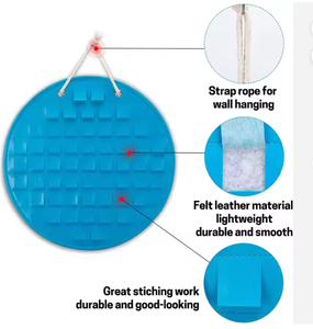 Bon marché prix boucle d'oreille stockage sac suspendu feutre cheveux accessoires broche Collection support de stockage sac suspendu mural - Product Image 3