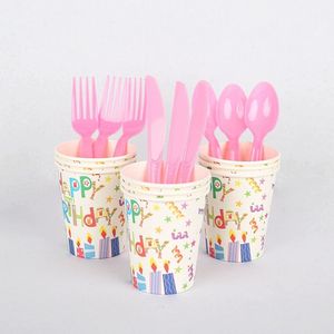 Kit de Vajilla para Fiesta de Cumpleaños, Platos, Servilletas, Vasos, Mantel y Pancarta para Niños y Niñas, Decoraciones y Suministros para Fiestas de Cumpleaños - Product Image 5