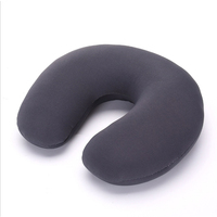 Oreiller de voyage ergonomique portable en U avec billes de polystyrène à 100 % pour le soutien de la tête en avion, voiture, bureau – Cadeaux promotionnels
