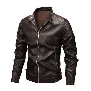 5XL New High Quality Classic Biker Motorcycle Pu Faux <strong>Blazer</strong> <strong>Slim</strong> <strong>Fit</strong> Windproof Black Leather Jacket for Mens Chaqueta De Cuero - Product Image 5