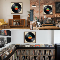 Peintures et décorations murales, impression sur toile haute brillance, peinture luxueuse brillante, art mural en vinyle vintage, décoration musicale rétro, Giclée