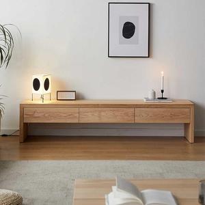 Moderno Design semplice cenere puro legno massello <span class=keywords><strong>TV</strong></span> Stand nordico piccolo appartamento per il soggiorno a casa <span class=keywords><strong>con</strong></span> caratteristica di atterraggio per soggiorno - Product Image 4