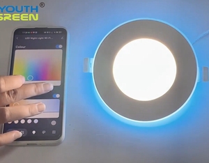 Ứng dụng & điều khiển bằng giọng nói thông minh Wifi recessed ánh sáng ban đêm rgbcw màu thay đổi <span class=keywords><strong>LED</strong></span> nồi ánh sáng Alexa/Google nhà Slim Bảng điều chỉnh ánh sáng - Product Image 1