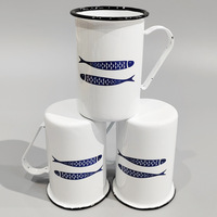 Logo personnalisé sud-coréen imprimé en acier inoxydable gobelet Splash métal Camping en plein air tasse en émail pour le café ou le bureau