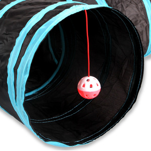 Giocattoli divertenti per gattini-5 fori tubo Tunnel per <span class=keywords><strong>gatti</strong></span> pieghevoli <span class=keywords><strong>giochi</strong></span> interattivi per animali da coniglio realizzati in poliestere resistente per l'addestramento degli animali domestici - Product Image 3