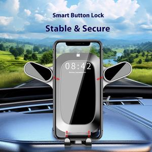 새로운 기계식 팔 중력 공기 배출구 자동차 전화 홀더 유연한 사일런트 나선형 후크 흡입 컵 전화 홀더 - Product Image 2