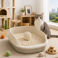 Litière pour chat en tofu écologique, personnalisable, à forte absorption, jetable dans les toilettes et anti-odeurs, vente en gros