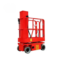 Équipement de grue élévatrice à plate-forme élévatrice rétractable mobile légère à manchon automoteur