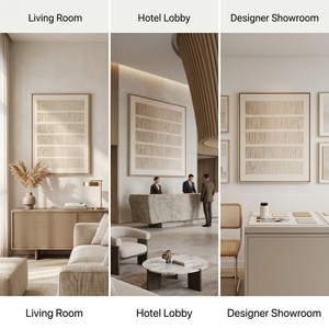 Peintures murales, arts muraux, peinture à l'huile en relief 3D, peinture abstraite impasto, <span class=keywords><strong>toile</strong></span> de lin épaisse, personnalisée, faite à la main, imperméable, haute qualité - Product Image 3