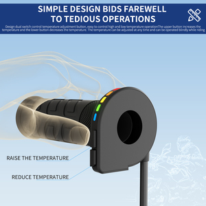 Heated Bike Handlebars Dual <strong>Switch</strong> 5 Levels Heating <strong>Grip</strong> for Motorcycle 22mm Universal with Voltage protection - Product Image 2