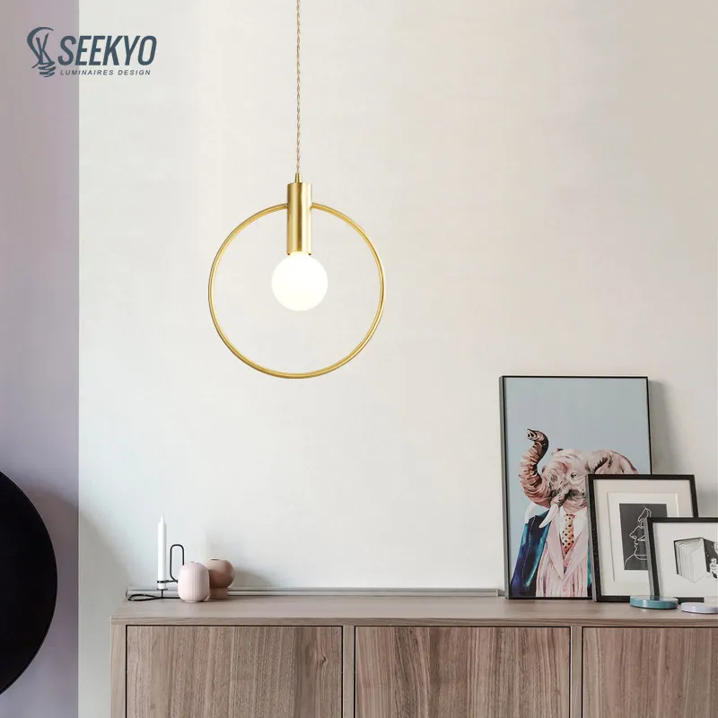 Metallhänglampen modern golden Sand Gold Eisen Lampe Netzhänglichter für Restaurantbeleuchtung