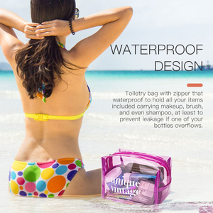 Delle donne All'ingrosso di Trucco Del Sacchetto Trasparente Neon Borse Da Toilette Viaggi di <span class=keywords><strong>Plastica</strong></span> <span class=keywords><strong>In</strong></span> Pvc Impermeabile Trasparente Sacchetto Cosmetico - Product Image 4