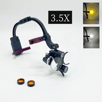 Loupe binoculaire dentaire 2.5X 3.5X loupe médicale 5W sans fil phare chirurgical lampe frontale de laboratoire dentaire