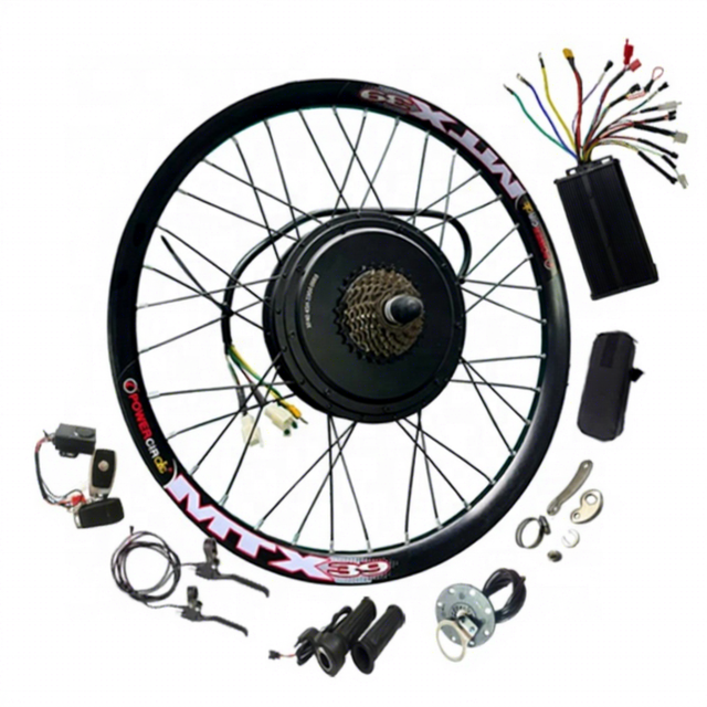 142mm Dropout 3000W Hub Drive MXUS 3K Turbo Kit XF40 45H V3 Motor 60A Sine Wave Controller UKC1+ Colorful Display 7S Freewheel