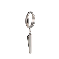 Fuxuan Anneau clicker segmenté articulé en Titane ASTM F136 avec pendentif, Bijou de piercing pour l'oreille