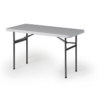 Table pliante régulière en plastique de qualité supérieure de 4 pieds Rangement facile pour une petite surface