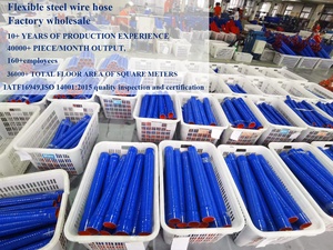 Các Nhà Sản Xuất Áp Lực Cao Linh Hoạt Tản Nhiệt Ống Nước Thép Không Gỉ Reinfoerced Ống Thổi Sóng Silicone Ống - Product Image 4