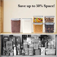 Offre Spéciale : Ensemble de 24 Boîtes de Conservation Alimentaire en Plastique PP Transparent, 3 Tailles, Couvercles Hermétiques, Empilables, pour Cuisine