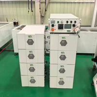 Batterie de stockage d'énergie empilable 10kW 15kWh 30kW 50kW 100kWh LiFePO4 51.2V 200Ah 314Ah avec onduleur Deye et onduleur Solis