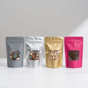 Bolsas de Pie con Cierre Zip Personalizadas, Impresión por Grabado, para Envasado de Alimentos, MOQ Bajo de 500 a 1000 Piezas, Grosor de 50 a 200 Micras - Product Image 1