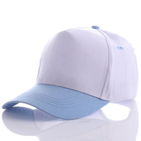 Gorra de Béisbol Personalizada al por Mayor, 100% Algodón, 2 Tonos, Estilo A-Frame, Lisa, de 5 Paneles