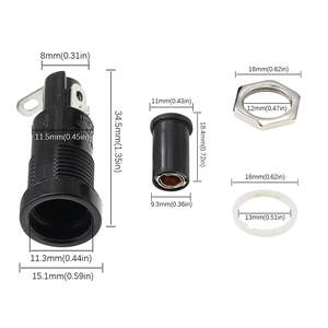 Soporte de fusibles para <span class=keywords><strong>chasis</strong></span> de montaje en Panel de R3-11, para fusibles de cristal de 5x20mm, 10A, 250V - Product Image 4