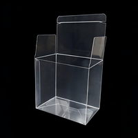 Boîte de rangement transparente en PET, épaisseur 0,5 mm, pliable, pour figurines