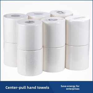 Rotoli di <span class=keywords><strong>Carta</strong></span> <span class=keywords><strong>Igienica</strong></span> Assorbente in Polpa di Legno Senza Profumo, Estraibili e con Estrazione Centrale, 12 Rotoli, 1300g, Confezione Intera - Product Image 3