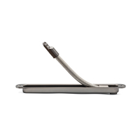 Passerelle de porte flexible dissimulée robuste en alliage d'aluminium avec câble de transfert en acier inoxydable pour porte de contrôle d'accès
