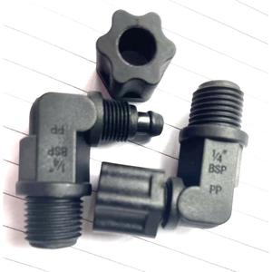 Raccords coudés en nylon pour tuyaux, filetage 1/8 po, connecteurs de flexibles hydrauliques pour eau, air et eau salée - Product Image 5