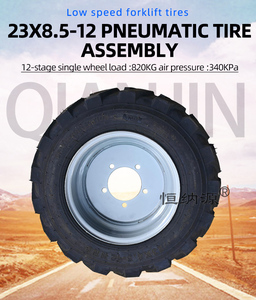 Parti del carrello elevatore 23x8.5-12 <span class=keywords><strong>pneumatici</strong></span> sottovuoto in gomma materiale antiscivolo modello di escavatore elettrico pneumatico per veicoli agricoli - Product Image 3