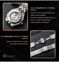 Montres de plongée OEM avec logo personnalisé, mouvement Miyota 8215, acier inoxydable 316L, montre automatique mécanique luminescente 100m pour hommes