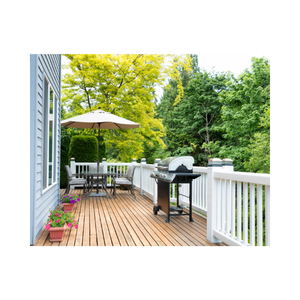 Terrasse en bois de teck au design moderne fini sur mesure élégante et écologique pour terrasses extérieures côtés de piscine pas de villas - Product Image 4